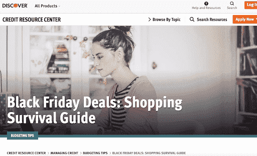 Discover's Black Friday Deals - Shopping Survival Guide