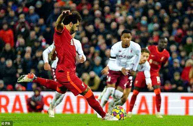 Mohamed Salah's penalty had ruined Steven Gerrard's hopes of the perfect return to Anfield