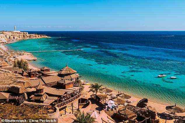 Suchanfragen nach Sharm El Sheikh (im Bild), Ägypten, mehr als verdoppelt (106 Prozent) im Vergleich zu 2020