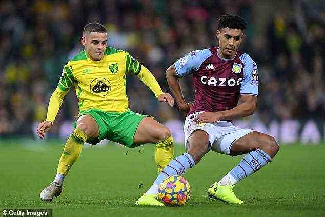 Norwich musste bei der Niederlage am Dienstag gegen Aston Villa auf eine Reihe von Spielern verzichten