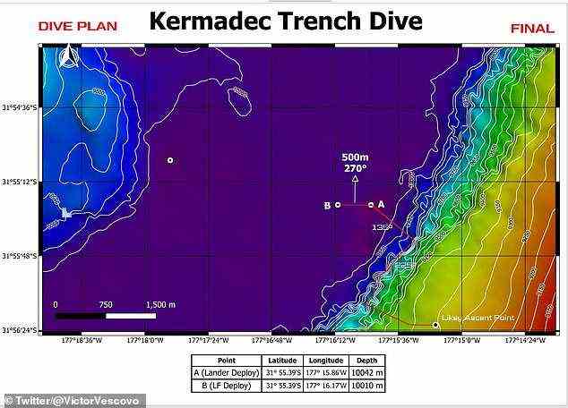Scholl Deep im Kermadec-Graben ist der Pazifische Ozean um 32.818 Fuß (10.003 Meter) bekannt.
