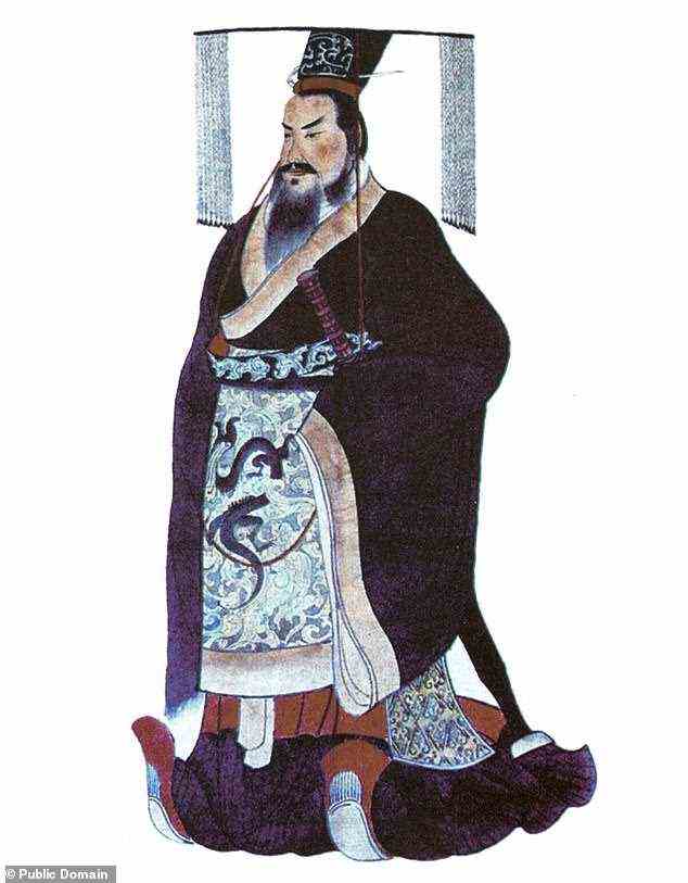 Pictured: Qin Shi Huang (259–210 BCE), who succeeded in conquering and unifying the whole of China in 221 BCE, creating an empire that lasted for some two millennia