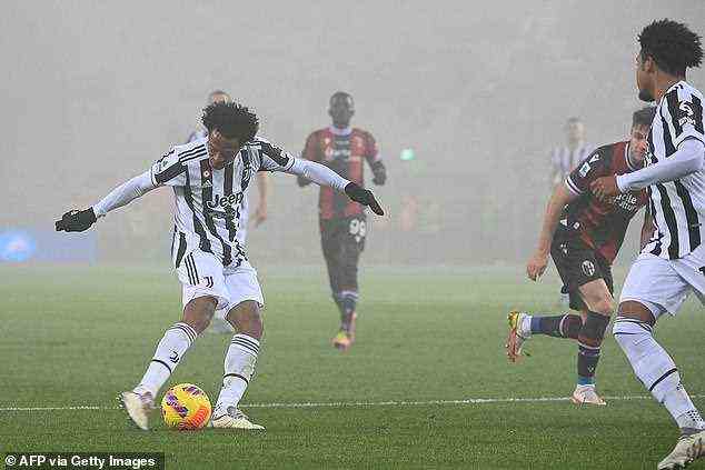 Der Treffer von Juan Cuadrado brachte Juventus zwei Tore zum Guten und katapultierte sie auf den sechsten Platz