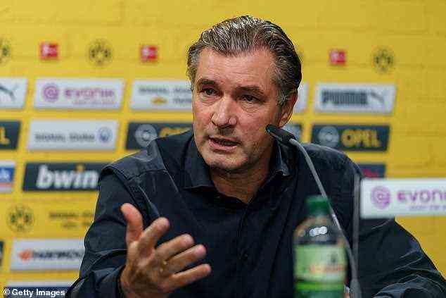 Dortmunds Sportdirektor Michael Zorc gab zu, dass die Geste des Norwegers 