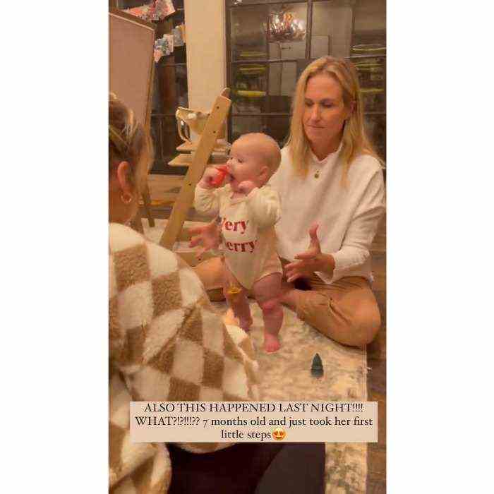 Sadie Robertson 7 Monate alte Tochter Honey macht ihre ersten Schritte 2