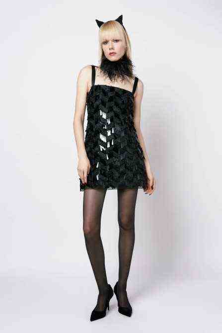 Zara Minikleid mit Pailletten