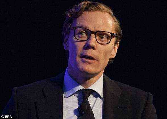 The data firm suspended its chief executive, Alexander Nix (pictured), after recordings emerged of him making a series of controversial claims, including boasts that Cambridge Analytica had a pivotal role in the election of Donald Trump