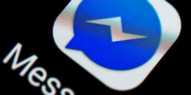 Dateifoto – Das Facebook Messenger-Logo, das auf einem Smartphone angezeigt wird. 