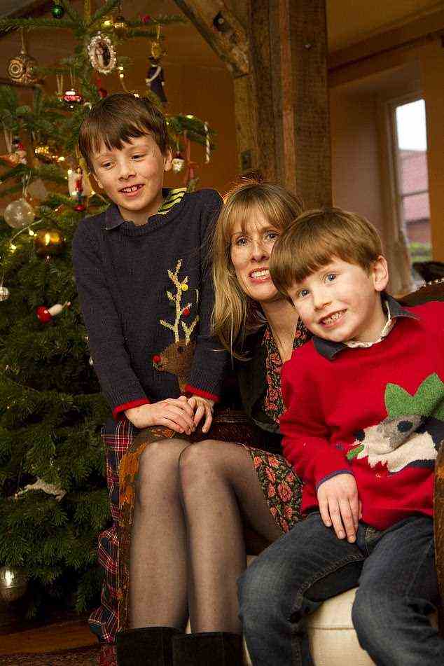 Last year, I feel I finally laid my miserable ghosts of Christmas past to rest and exorcised the memories of the anxious waiting game it involved. Pictured, Flora with her two sons