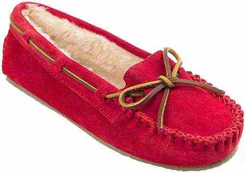 STYLECASTER | Best Slippers | minnetonka red slipper
