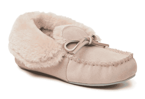 STYLECASTER | Best Slippers | pink moccasin slippers