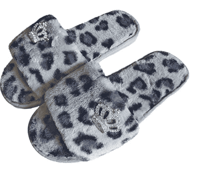 leopard slippers