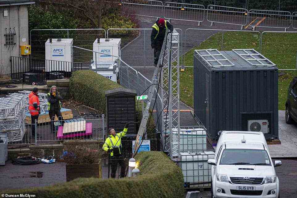 Workers in Edinburgh began to dismantle the city's preparations for Hogmanay after Ms Sturgeon announced the new curbs to MSPs at Holyrood