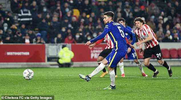 Jorginho erzielte Chelseas zweites Tor vom Elfmeterpunkt, um eine schwierige Begegnung zu begleichen