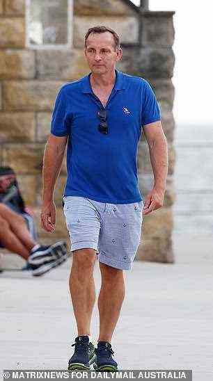 Herr Aitken ist am Freitag am Bondi Beach spazieren gegangen