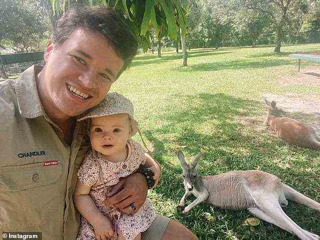 The legacy continues: Grace is the only grandchild of the late Steve Irwin, and it's already clear to see she has inherited his passion for Australian wildlife