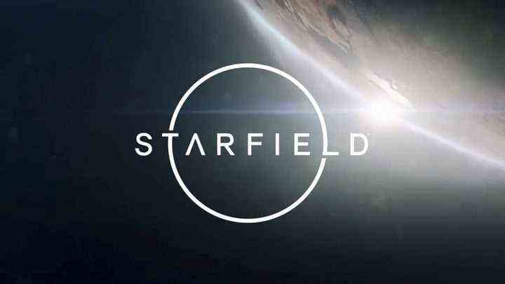 The Starfield logo in space.