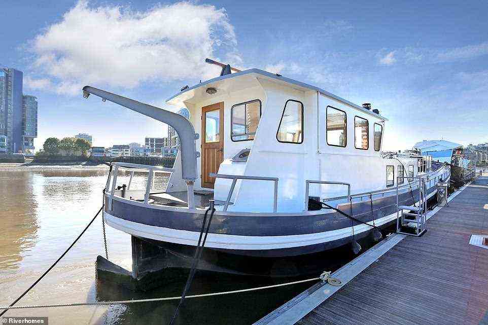 Chelonia is a beautiful two bedroom houseboat (pictured), boasting a neutral decor to enhance the natural light that pours through the boat