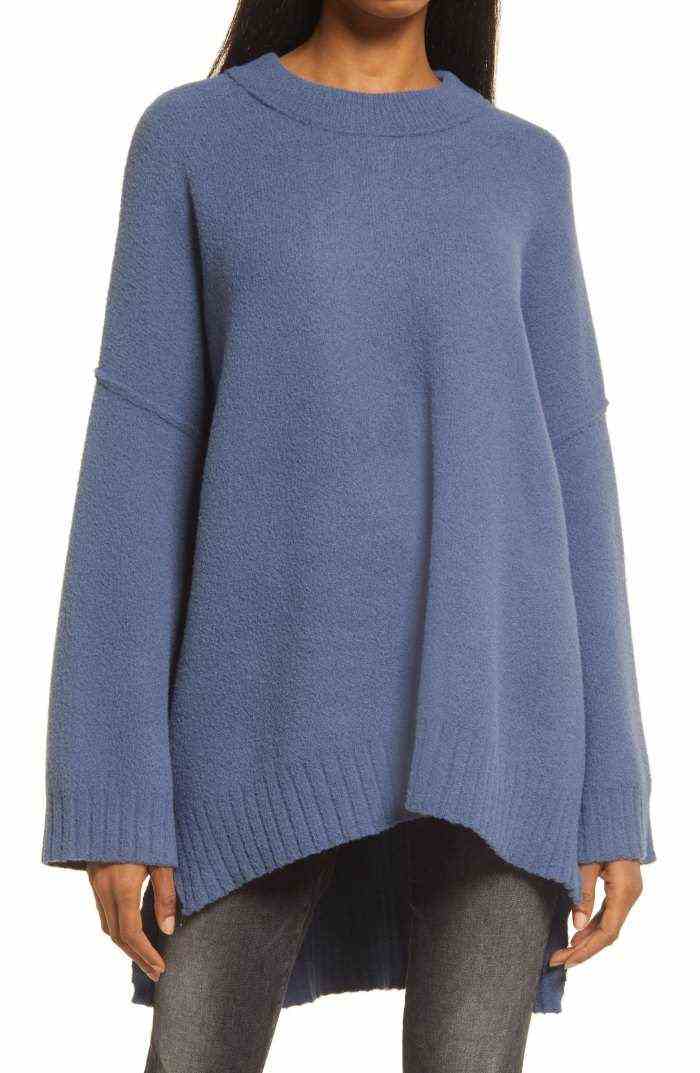Free People blauer Pullover