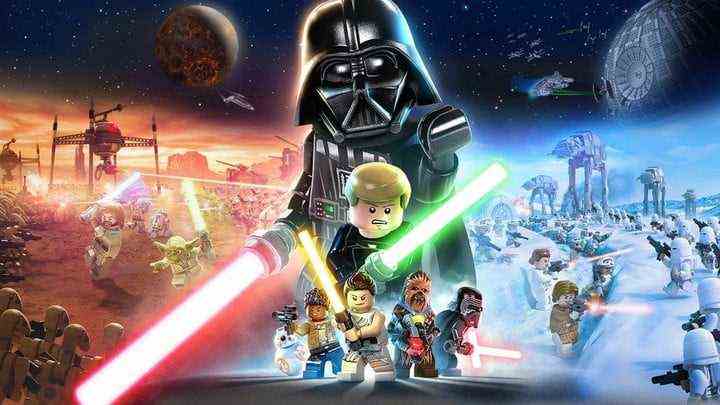 Promotional art of Lego Star Wars The Skywalker Saga.