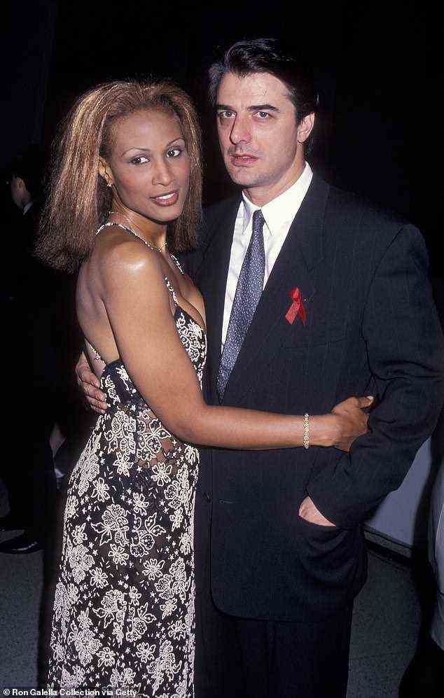 Chris Noth's supermodel ex Beverly Johnson accused him of 'beating her', making 'death threats' against her, and 'threatening to disfigure her' in 1995, a resurfaced article claims