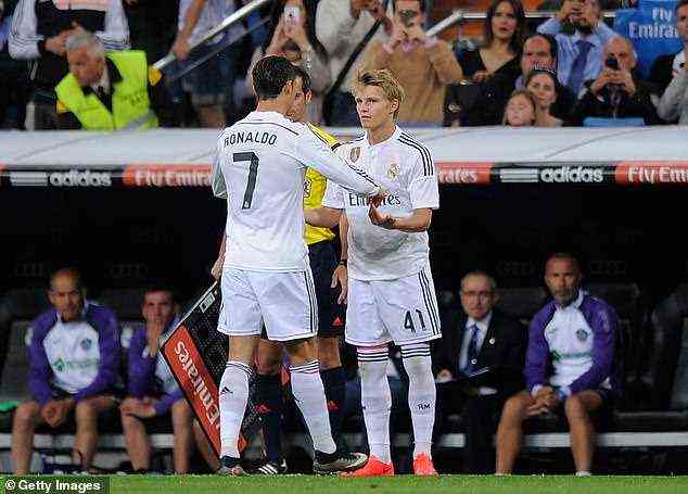 Cristiano Ronaldo sagte voraus, dass Martin Odegaard eine erfolgreiche Elite-Karriere genießen würde