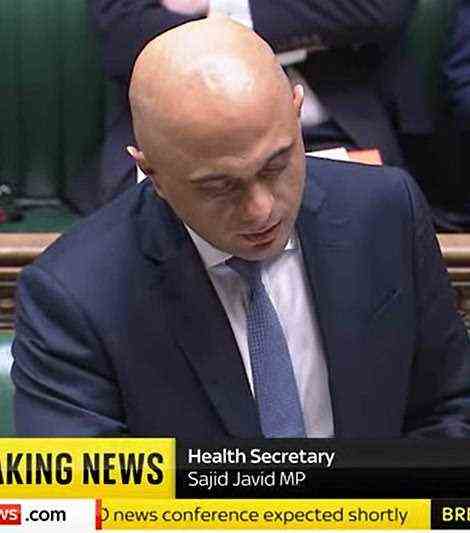 Health Secretary Sajid Javid (left) said today that Britain's Omicron cases could hit a million by January. There are 568 confirmed in the UK to date, although scientists say there are likely many more that have not been detected