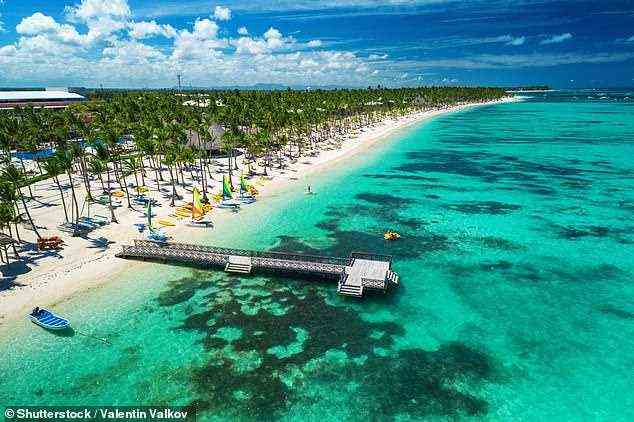 Punta Cana (im Bild), Dominikanische Republik, verzeichnete einen Anstieg der Suchanfragen um 96 Prozent im Vergleich zu 2020