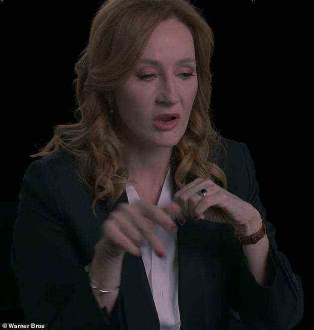 In der Hauptrolle: An anderer Stelle erhielt die Autorin JK Rowling in der Reunion-Show nur 10 Erwähnungen (in ihrem archivierten Filmmaterial abgebildet).