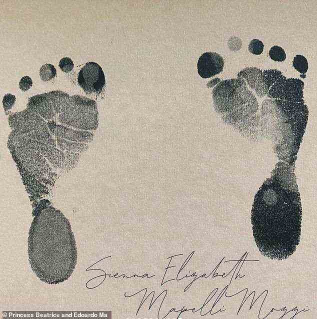 The royal also celebrated the birth of her niece after sister Princess Beatrice gave birth to baby girl Sienna at the Chelsea and Westminster Hospital in September, sharing a snap of the baby's footprints