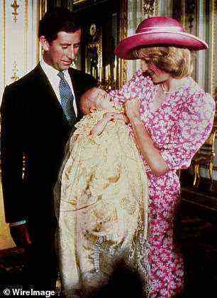 Prince William in the original robe in 1982