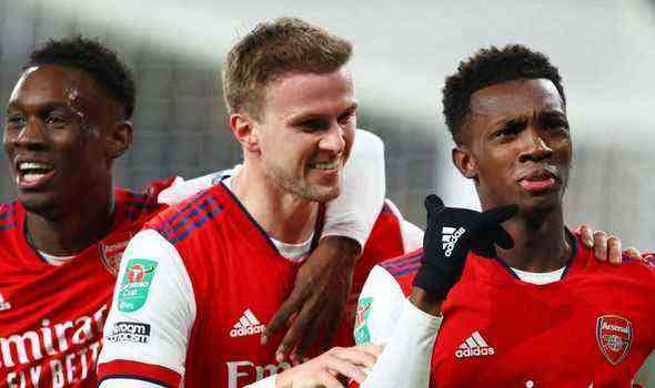 Arsenal-Duo Folarin Balogun und Eddie Nketiah