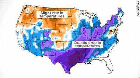Von Rekordtemperaturen bis hin zu Schnee zittern diese Städte am Montag vor Schock