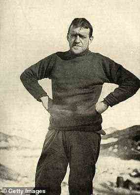Sir Ernest Shackleton during the 1908 expedition to Antarctica