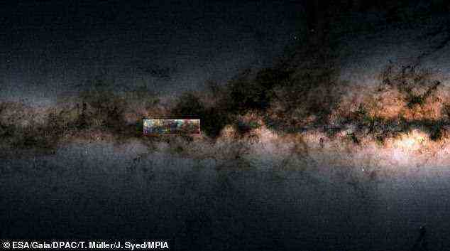 Die Struktur befindet sich 55.000 Lichtjahre von der Erde entfernt in der Milchstraße
