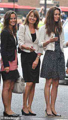 Kate has long been close to her parents Carole and Michael, as well as her siblings Pippa and James