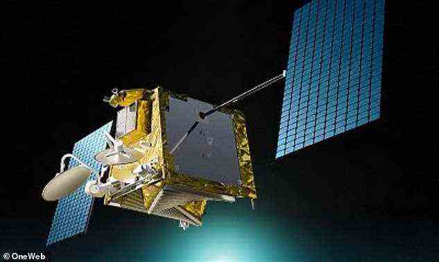 Ein Starlink-Satellit ist im Rendering eines Künstlers zu sehen.  China sagt, seine Raumstation musste zweimal ausweichen, um Kollisionsgefahren mit den Satelliten zu vermeiden