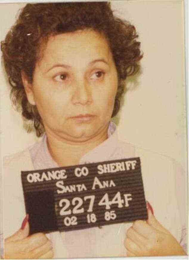 Fahndungsfoto von 1985: Die erste Milliardärin aller Zeiten war als Kokain-Großmutter, die Schwarze Witwe und die Königin des Drogenhandels bekannt, bevor sie 2012 im Alter von 69 Jahren erschossen wurde