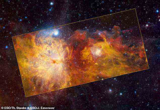 Unglaubliche neue Bilder von Orions Kamin, dem Flammennebel, wurden von der Europäischen Südsternwarte (ESO) geteilt und enthüllten ein 