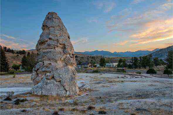 Formationen: Eine der vielen Formationen, die rund um den Yellowstone-Nationalpark zu sehen sind
