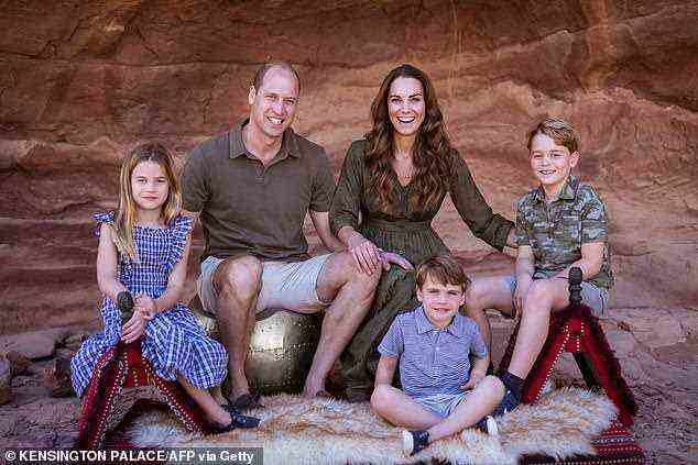 Kate Middleton, who turns 40 today, is reportedly set to mark the occasion with a small party attended by friends and family. She is pictured here with husband Prince William, and their three children Charlotte, Louis, and George