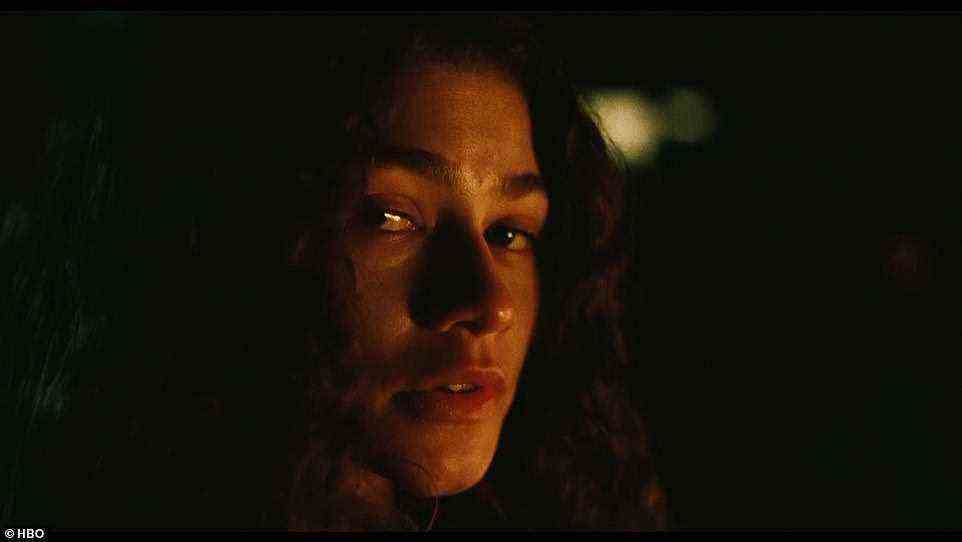 Left: 'You want me to be honest? The night you left,' Rue tells Jules, which clearly hass an effect on her
