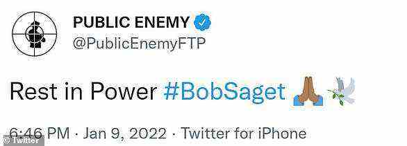 'Rest in Power': Public Enemy took to their twitter account