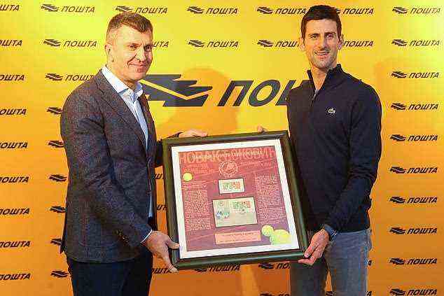 And on December 17, the World No. 1 later shared a picture of himself receiving an honourary stamp in Serbia on Instagram