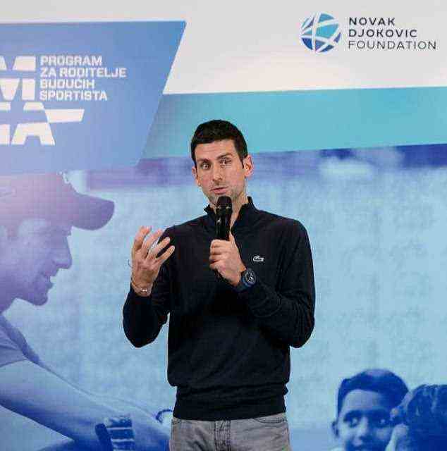 On December 16, a maskless Novak Djokovic shared a picture of himself speaking at a panel for the Novak Djokovic Foundation at the Novak Tennis Centre in Dor¿ol, Serbia. HIs lawyers now claim he received his positive PCR result that same day
