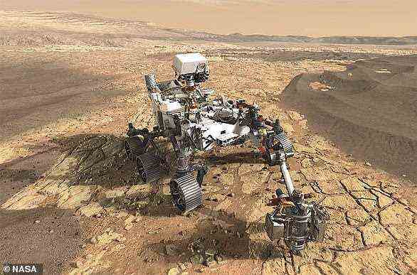Der Mars-2020-Rover der Nasa (künstlerische Darstellung) sucht nach Anzeichen von altem Leben auf dem Mars, um Wissenschaftlern dabei zu helfen, besser zu verstehen, wie sich das Leben auf unserem eigenen Planeten entwickelt hat