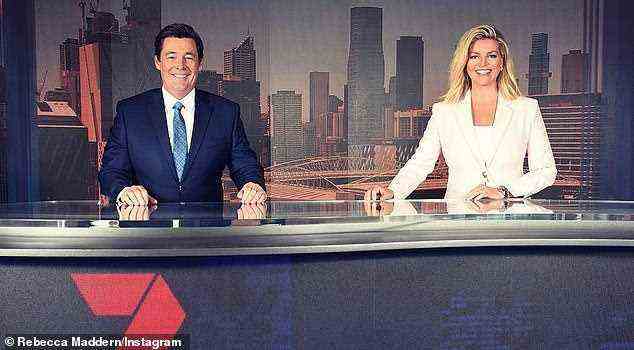 7News Melbourne presenters Rebecca Maddern and Mike Amor (pictured) were quickly slammed by viewers online - but some were more sympathetic