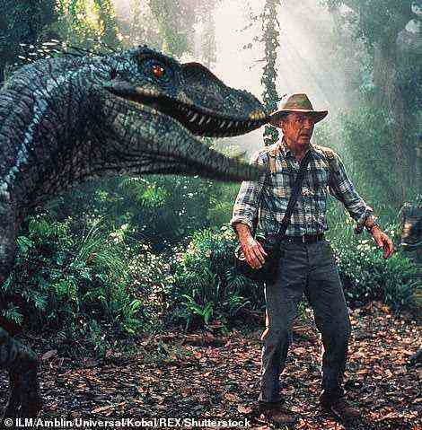 Jurassic Park (im Bild Jurassic Park 3 im Jahr 2001) ist hell erleuchtet