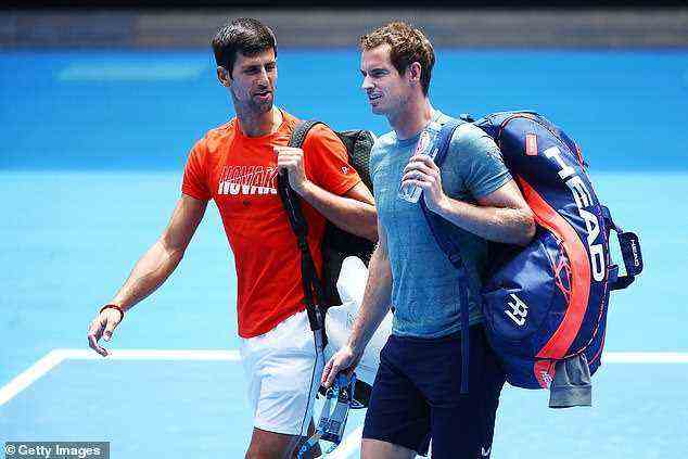 Djokovic und Murray kennen sich seit Juniorentagen und verstehen sich gut