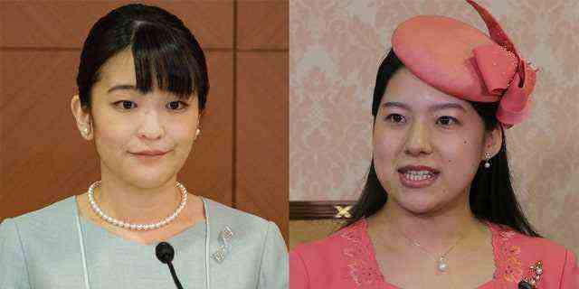Die Prinzessinnen Mako (links) und Ayako (rechts) verzichteten beide auf ihre königlichen Titel in Japan, um Bürgerliche zu heiraten.